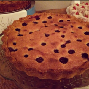 Blueberry and Almond Tart from the Band of Bakers 'Inherited Bakes' event, January 2014. Photo by Naomi Knill