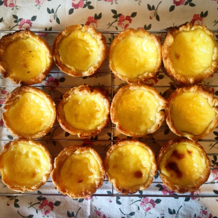Pastel de nata, or Portuguese custard tarts